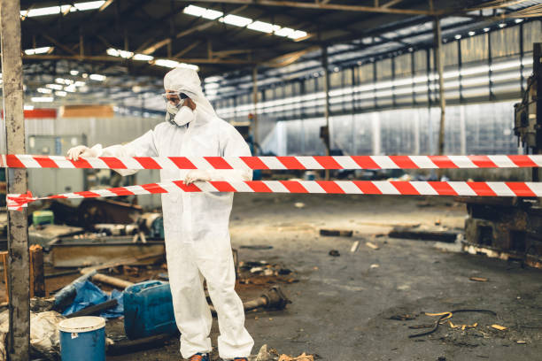 Professional Drug Lab Cleanup technician working in Advance, NC